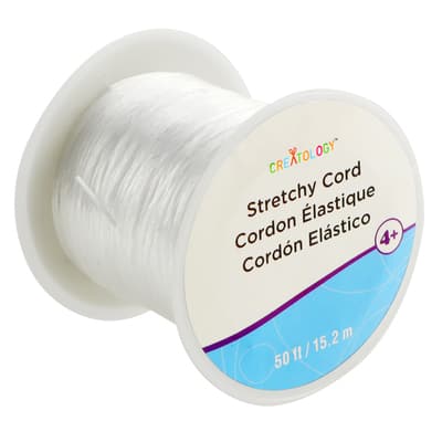 White Stretchy Cord by Creatology™ image