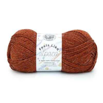 Lion Brand® Feels Like Alpaca Yarn, Color: Rust | Michaels
